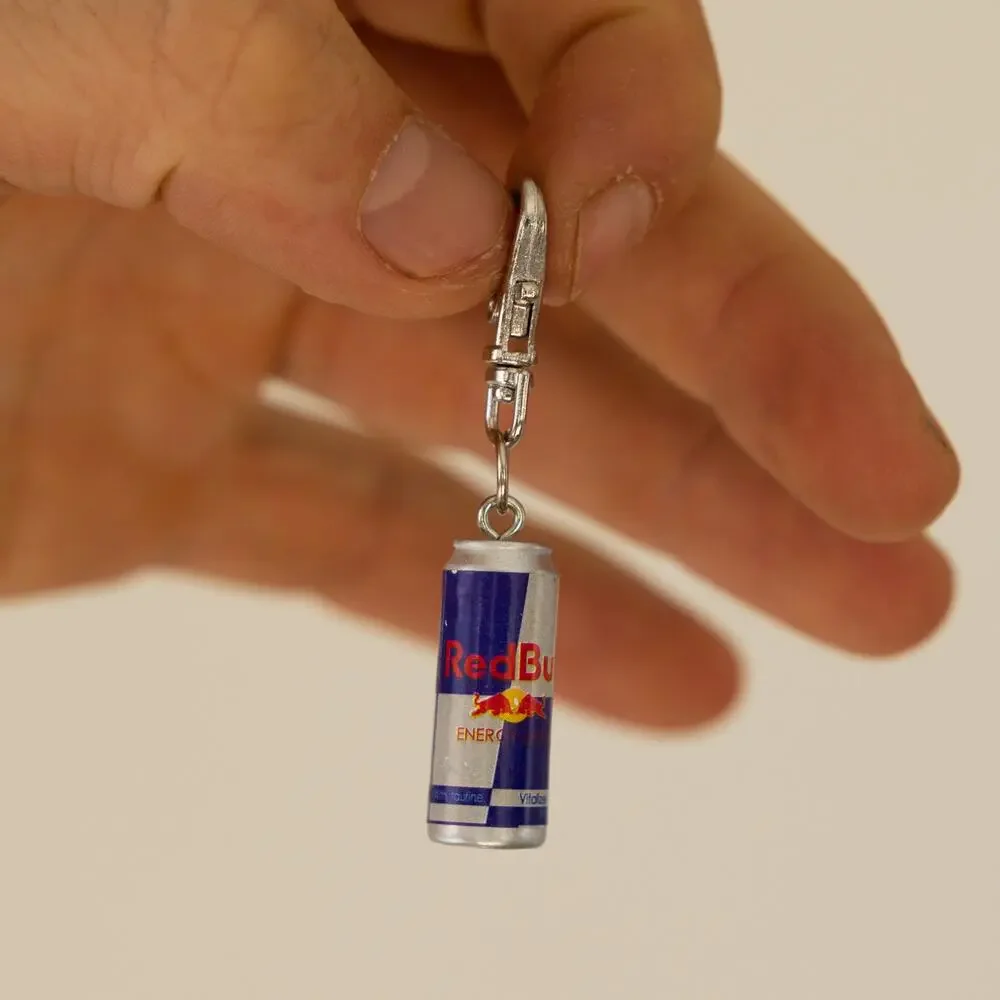 Y2K Red Bull Can Keychain – Mini Collectible, Lightweight, Brand New